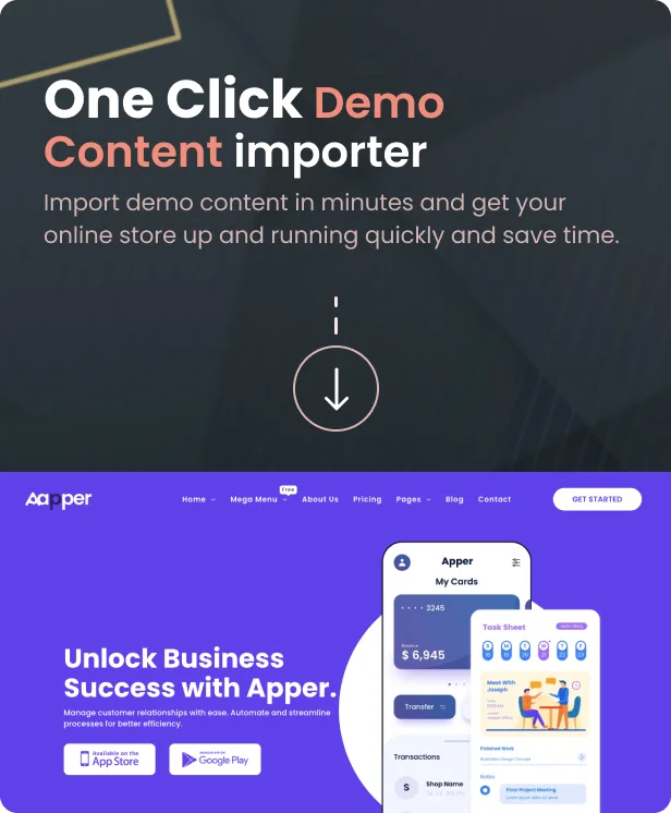 Apper – WordPress Multi-concept Landing Page Theme